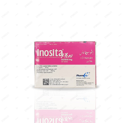 Inosita Plus Tablets 50/850Mg (1 Box = 4 Strips) (1 Strip = 7 Tablets)