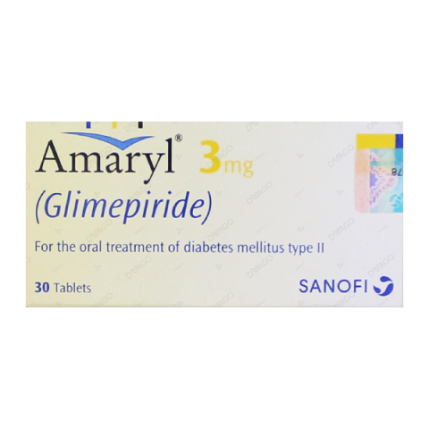 Amaryl Tablets 3Mg (1 Strip = 15 Tablets)