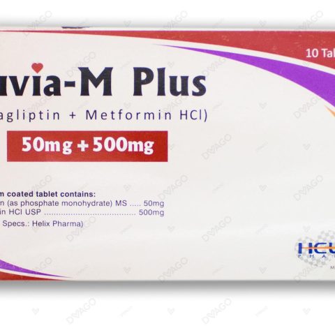 Juvia-M Plus Tablets 50Mg/500Mg (1 Box = 1 Strip)(1 Strip = 10 Tablets)