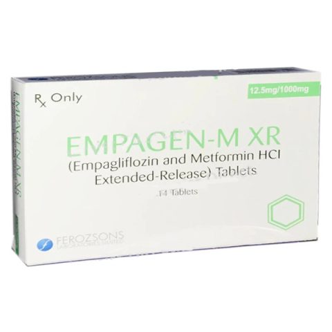 Empagen-M Xr Tablets 12.5/1000Mg (1 Box = 2 Strips) (1 Strip = 7 Tablets)