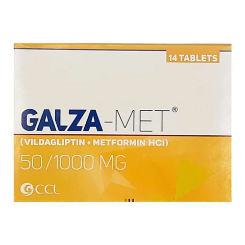 Galza-Met Tablets 50Mg/1000Mg (1 Strip = 7 Tablets)