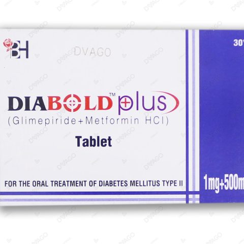 Diabold Plus Tablets 1Mg+500Mg (1 Strip = 10 Tablets)