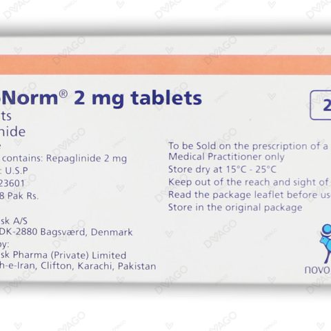 Novonorm Tablets 2Mg (1 Strip = 15 Tablets)